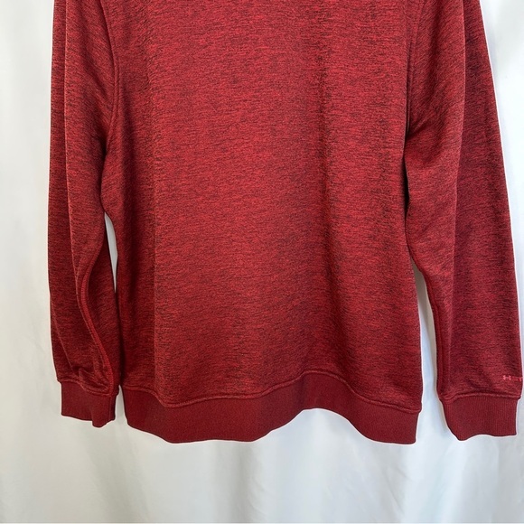 Under Armour Sweater Pullover Mens Size XL 1/4 Zip Storm Red Maroon Burgundy - Picture 13 of 15